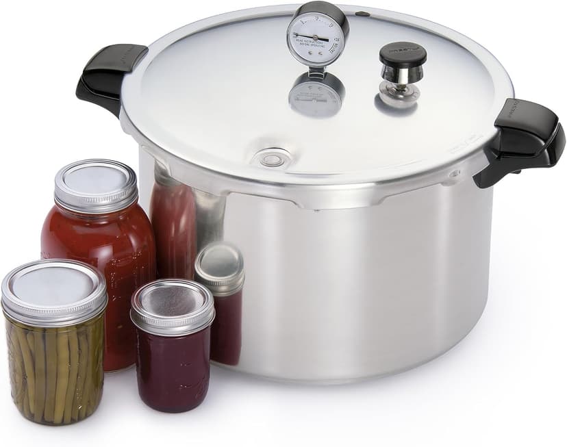Presto 01755 16-Quart Aluminum canner Pressure Cooker, One Size, Silver