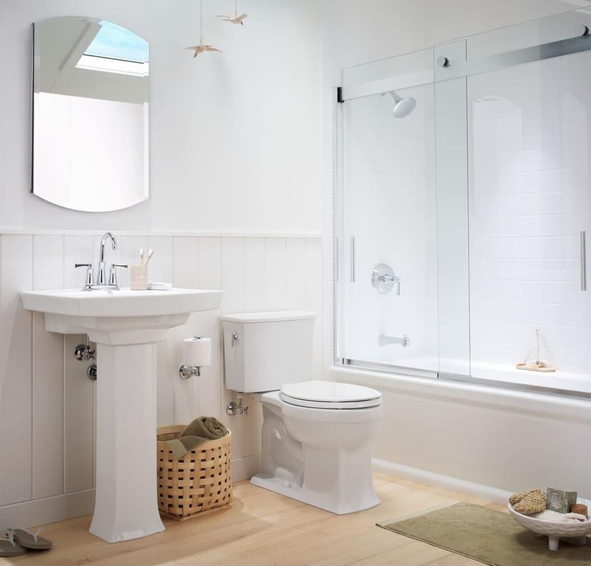 KOHLER 3073-NA Archer 20" W x 31" H Aluminum Single-Door Bathroom Medicine Cabinet with Mirror, Recessed or Surface Mount Bathroom Wall Cabinet, Beveled Edges