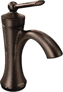 Moen 4500ORB Wynford One Handle Single Hole Traditional Bathroom Faucet, Oil-Rubbed Bronze