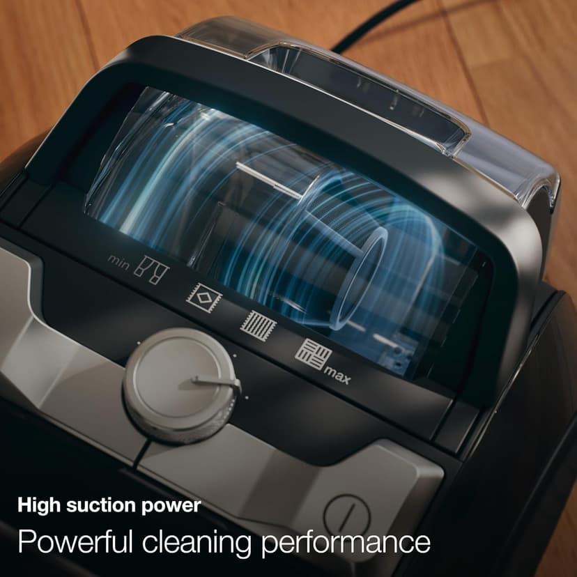 Miele Boost CX1 Cat & Dog - Bagless canister vacuum cleaner, lightweight, compact and corded with vortex technology, TurboBrush and HEPA AirClean filter, in Black/Rose