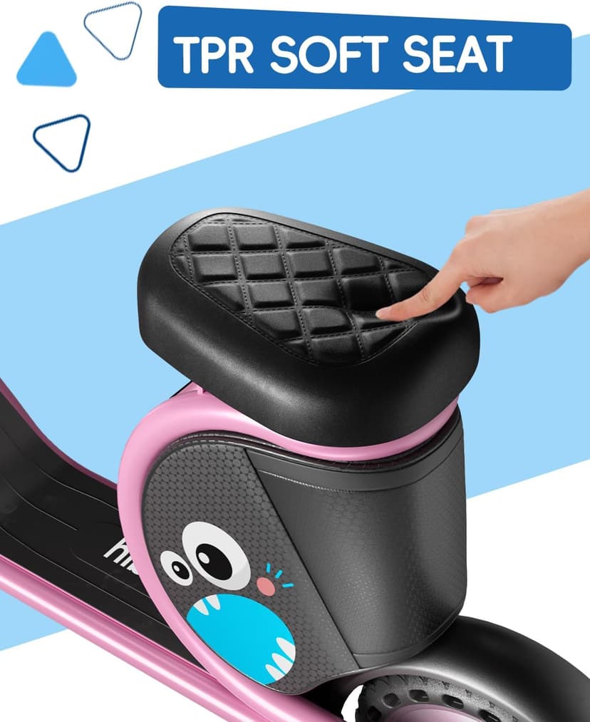 Hiboy JoyHaul Electric Scooter for Kids, Ages 4-10 – LED Neon Lights, 100W Brushless Motor, 56.16Wh Battery, Under-Seat Storage & Safety Brake