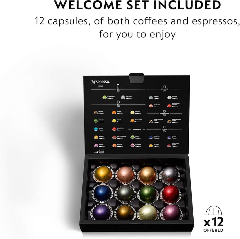 Nespresso VertuoPlus Coffee and Espresso Machine by Breville, Ink Black