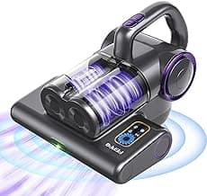 FEPPO Mattress Vacuum Cleaner, 16Kpa Bed Vacuum Cleaner with 253.7nm UV-C Light, 140°F Heat, HEPA Filter & Ultrasonic, Versatile Handheld Vacuums for Bed, Sofa, Couch, Crib(Corded, 500W)