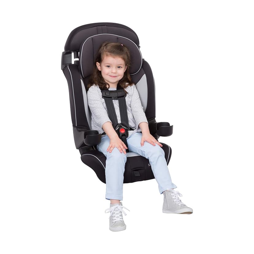 Safety 1st Grand 2-in-1 Booster Car Seat, Converts from High Back to Belt-Positioning Booster, High Back Seat for Kids 40-65, and Belt-Positioning 40-100 Pounds, Black Sparrow