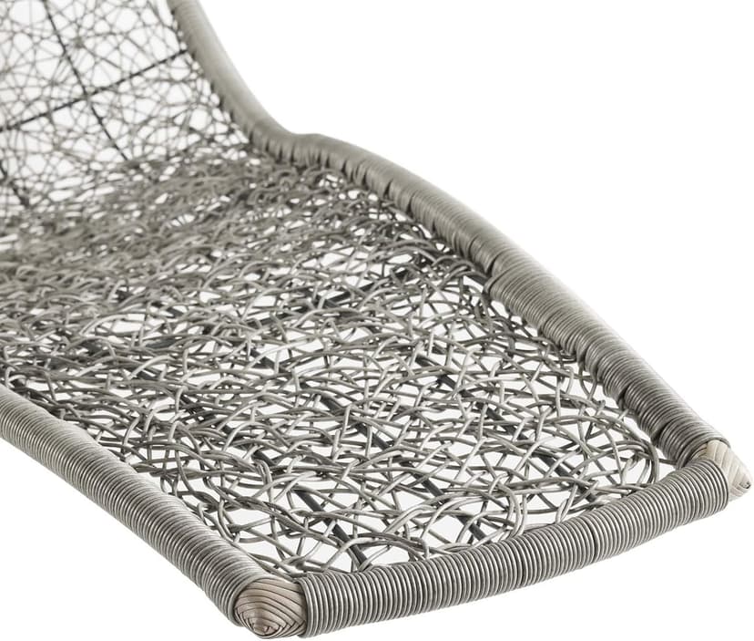 Modway Landscape Wicker Rattan Outdoor Patio Porch Chaise Lounge Hanging Swing Chair Set with Stand in Light Gray Gray