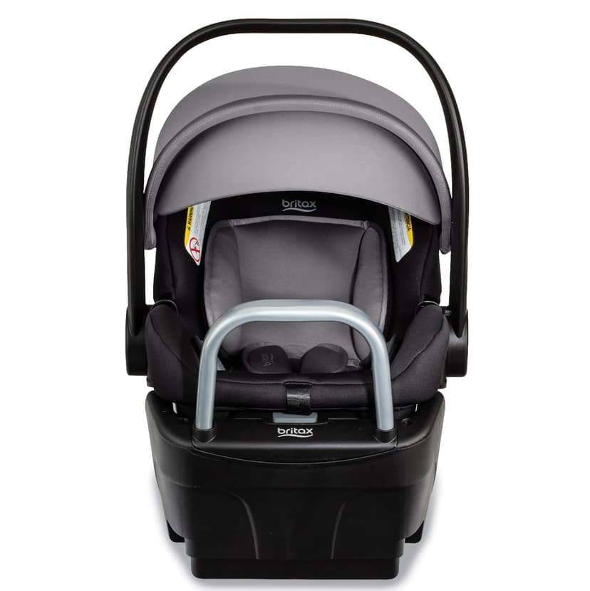 Britax Willow S Infant Car Seat with Alpine Base, ClickTight Technology, Rear Facing Car Seat with RightSize System, Graphite Onyx