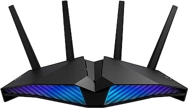 ASUS RT-AX82U (AX5400) Dual Band WiFi 6 Extendable Gaming Router, Gaming Port, Mobile Game Mode, Aura RGB, Included AiProtection Pro Security, Instant Guard, VPN, AiMesh Compatible