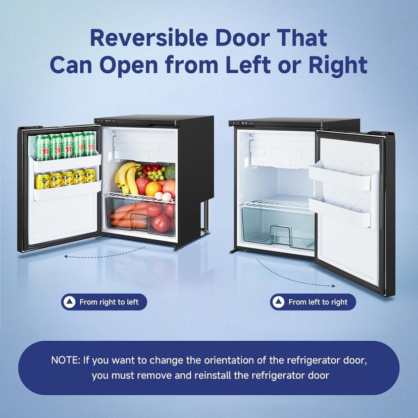 BODEGACOOLER 12 Volt Refrigerator, RV Refrigerator APP Control, 65L(2.3cu.ft.) RV Fridge Freezer, Car Refrigerator with Lock, (4℉-46℉) Travel Compressor Cooler 12/24V DC for Truck, RV, Camping