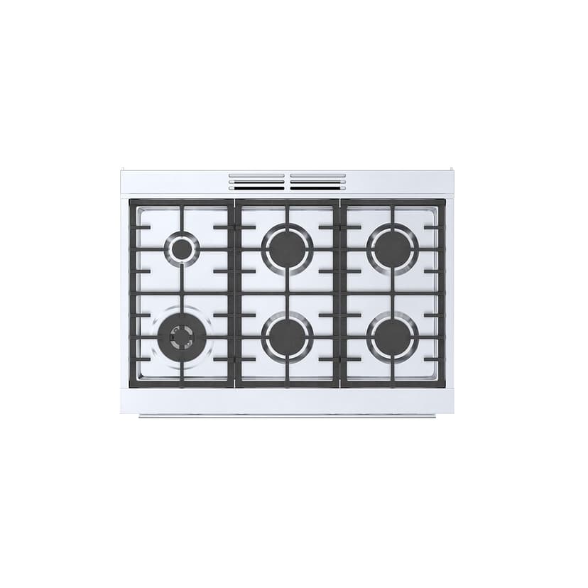 Bosch 800 Series 36 in. 3.5 cu. ft. Industrial Style Gas Range with 6-Burners in Stainless Steel HGS8655UC