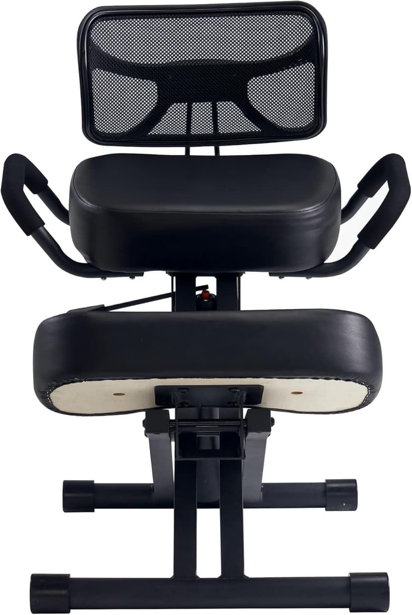 Master Massage Ergonomic Kneeling Chair with Back Support for Office -Posture Chair with Angled Seat and Backrest for Home and Office-Posture Correction Stool-Improve Your Posture