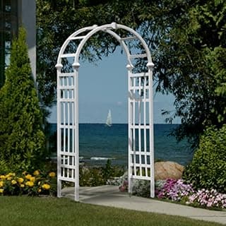 Athens 39"W x 81"H Vinyl Arbor
