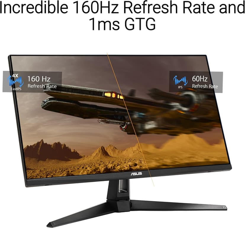 ASUS TUF Gaming 27” 4K HDR Monitor (VG27UQ1A) – 160Hz, 1ms, Extreme Low Motion Blur Sync, NVIDIA G-SYNC Compatible, AMD FreeSync Premium, 95% DCI-P3, DisplayWidget, 3 yr Warranty
