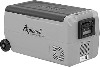 Alpicool T36 Dual Temperature Control 12 Volt Refrigerator 38 Quart Portable Car Fridge Freezer (-4°F~68°F) for Truck, RV, Boat, Camping and Travel