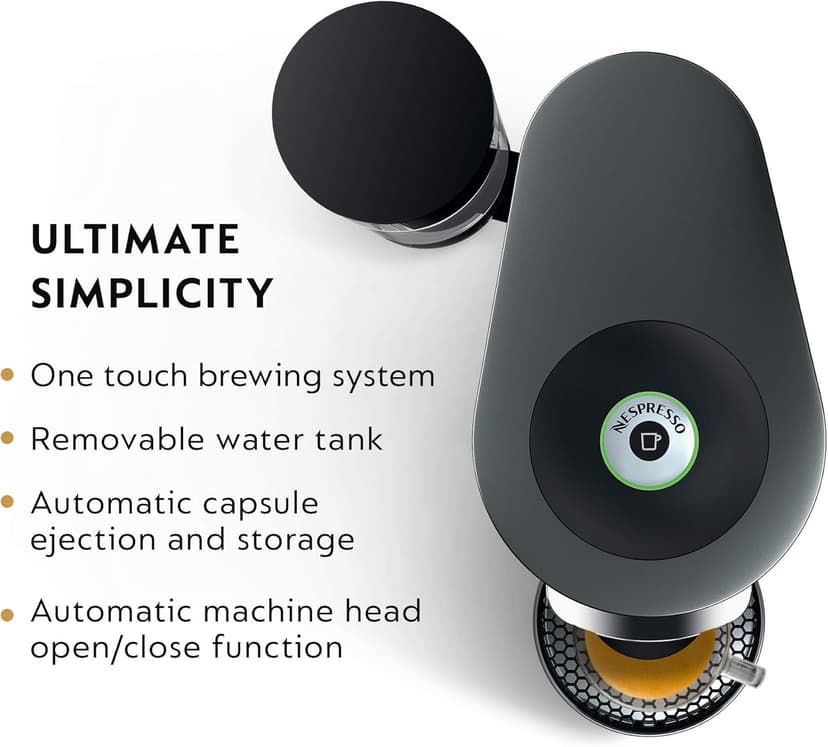 Nespresso Vertuo Plus Coffee and Espresso Maker by De'Longhi, Titan