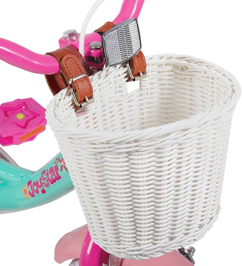 JOYSTAR Unicorn Kids Bike for Girls Ages 2-9 Years Old, 12 14 16 18 Inch Kids Bike with Training Wheels, Doll Seat, Streamers and Basket, Toddler Girls Bike, Multiple Colors