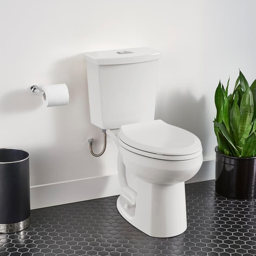 American Standard 606AA002.020 H2Option Two-Piece Toilet with Toilet Seat and Wax Ring, Elongated Front, Chair Height, Dual Flush, White, 0.92 - 1.28 gpf