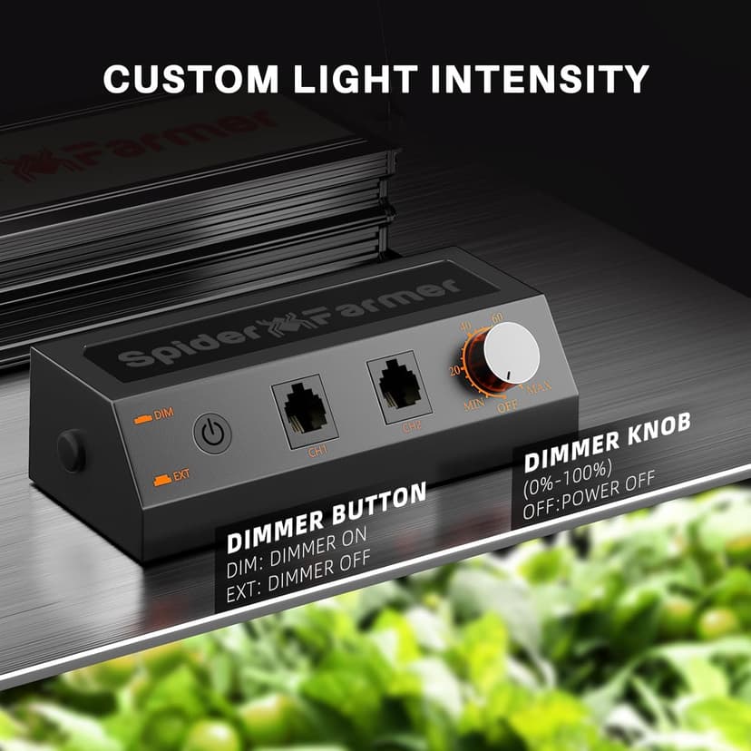 Spider Farmer 2024 New SF4000 LED Grow Light 4x4 with Samsung LM301H EVO High Efficiency & Dimmable Lighting, Full-Spectrum Commercial Plant Lights