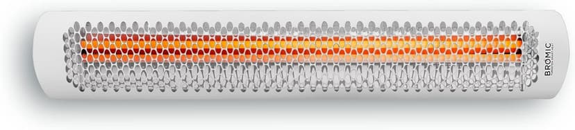 Bromic Heating Tungsten Smart-Heat 56-Inch 6000W Dual Element 240V Electric Infrared Patio Heater - White