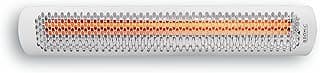 Bromic Heating Tungsten Smart-Heat 56-Inch 6000W Dual Element 240V Electric Infrared Patio Heater - White