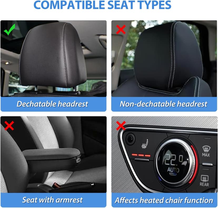 Nilight Car Seat Covers Custom Fit 2009-2024 F150 and 2017-2024 F250 F350 F450 Waterproof Wear-Resistant Leather Anti Slip Cushion Set (2PCS Front Seats Cover)