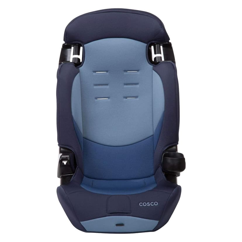 Cosco Kids Finale DX 2-in-1 Booster Car Seat, Forward Facing Toddler Car Seat (30-65 lbs) and Belt Positioning High Back Booster Seat (40-100 lbs), Sport Blue