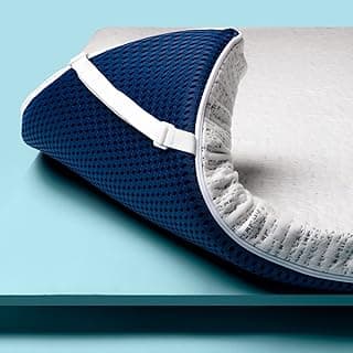 ViscoSoft 3 Inch Memory Foam Mattress Topper Queen - Select High Density Ventilated Mattress Pad - Premium Removable Rayon Cover