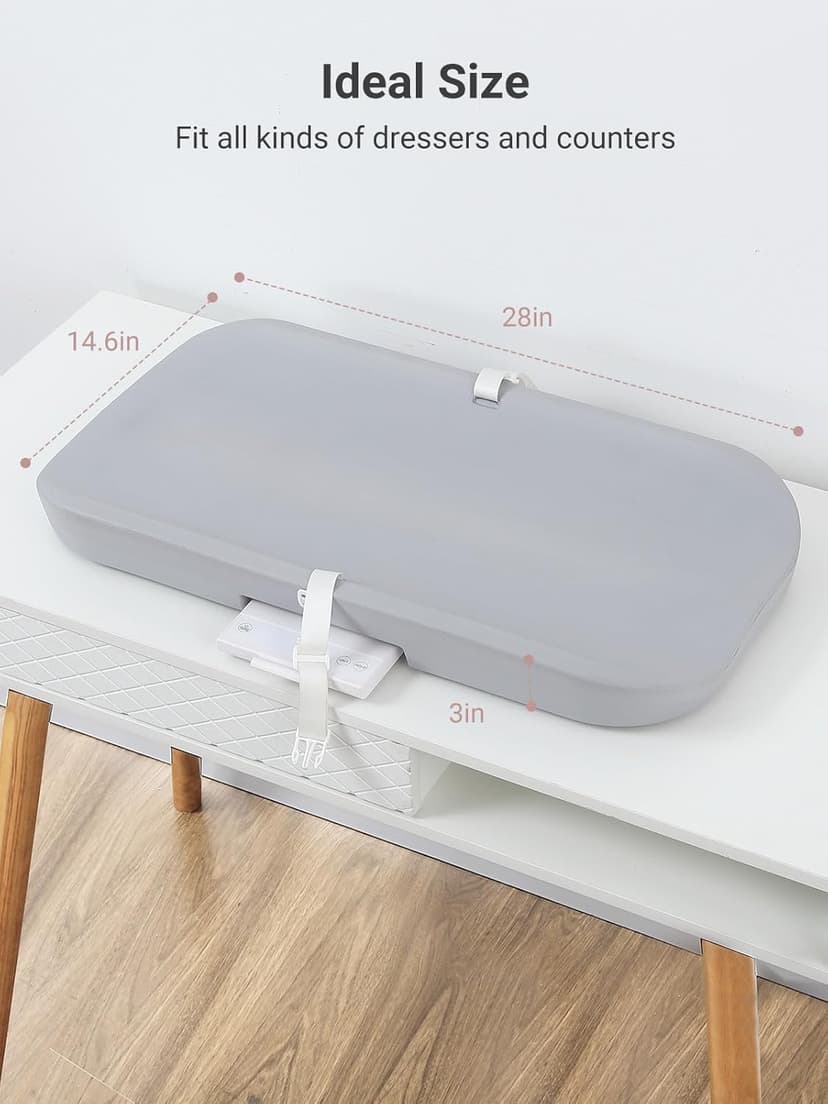 GROWNSY Smart Baby Scale, Cozy Baby Scale with Removable Safety Strap, Baby Ergonomic Design, Non-Slip, Comfortable,White