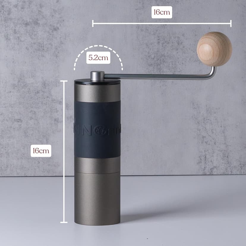 【Famous KOL Recommended】KINGrinder K2 Manual Hand Coffee Grinder with Straight Handle for French Press, Drip, Espresso with Assembly Consistency Stainless Steel Conical Burr Mill, 25g Capacity