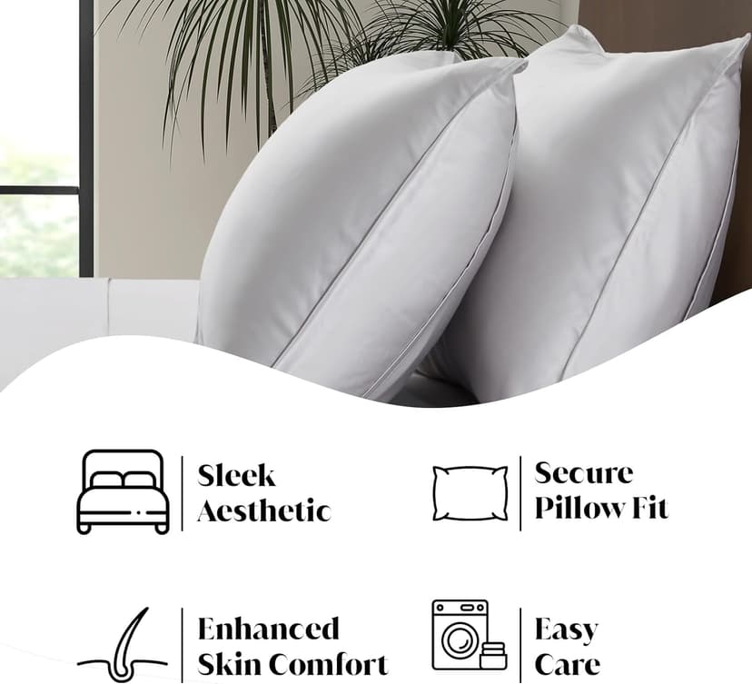 Luxury Bamboo Market | King Size Bed Sheet Set | 100% Viscose Made from Bamboo | Organically Grown | Ultra Soft | Cooling Sheets for Hot Sleepers | 17" Deep Pocket [Dove Grey (Silver Grey)]