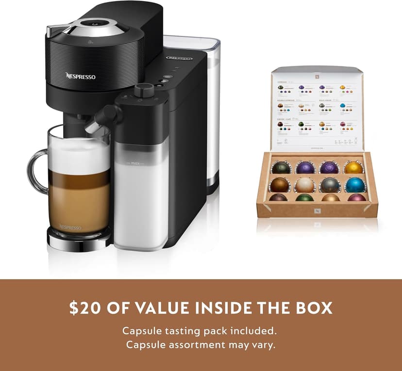 Nespresso Vertuo Lattissima by De'Longhi, Black