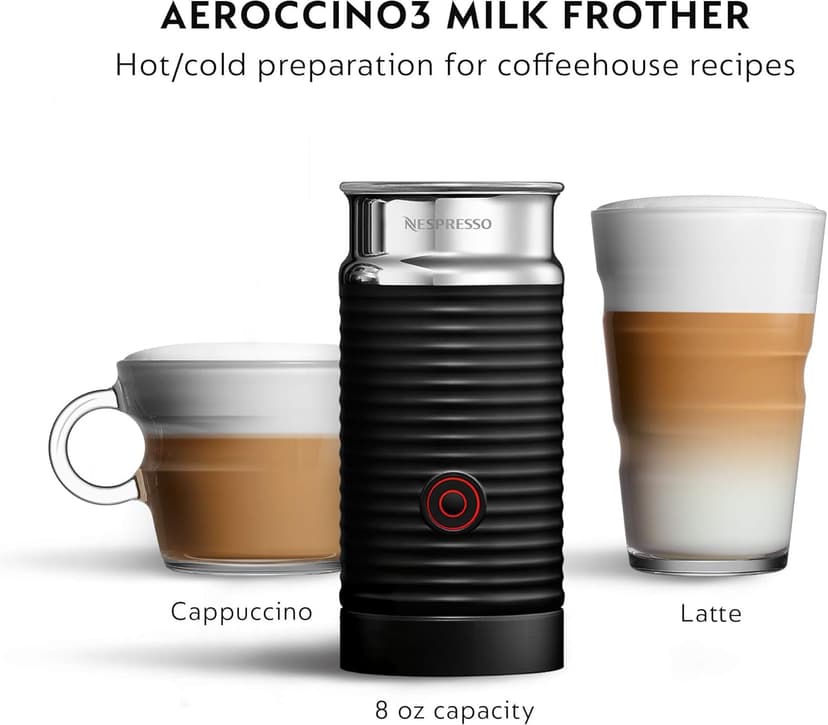 Nespresso Vertuo Next Coffee and Espresso Machine by De'Longhi with Milk Frother, Limited Edition,18 ounces, Matte Black