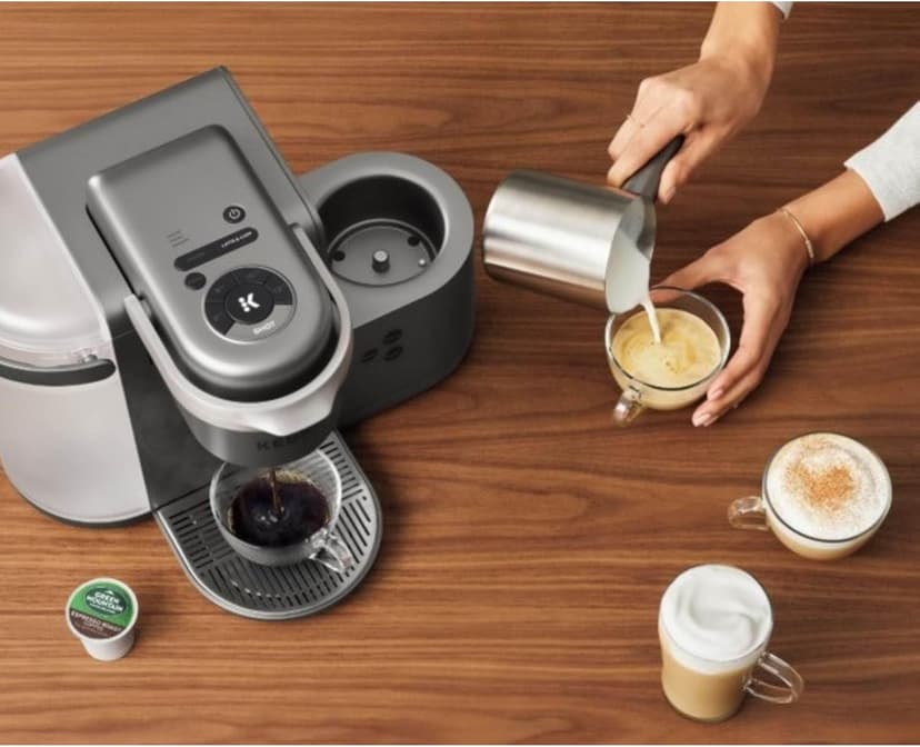 Keurig K-Cafe Special Edition Single Serve K-Cup Pod Coffee, Latte and Cappuccino Maker, Nickel