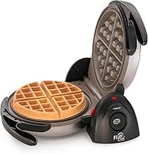Presto Ceramic Flipside Belgian Waffle Maker, 7 inches (Pack of 1), BlackGray