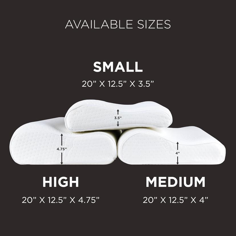 Tempur-Pedic TEMPUR-Ergo Neck Pillow, Large Profile, White
