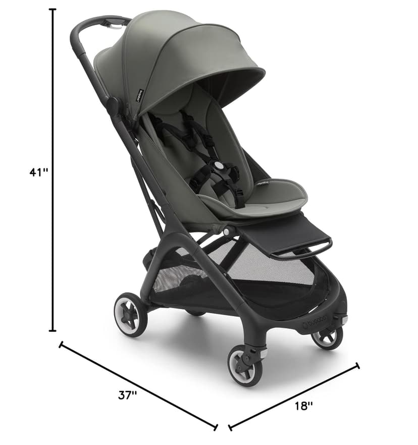 Bugaboo Butterfly - 1 Second Fold Ultra-Compact Stroller - Lightweight & Compact - Great for Travel - Forest Green