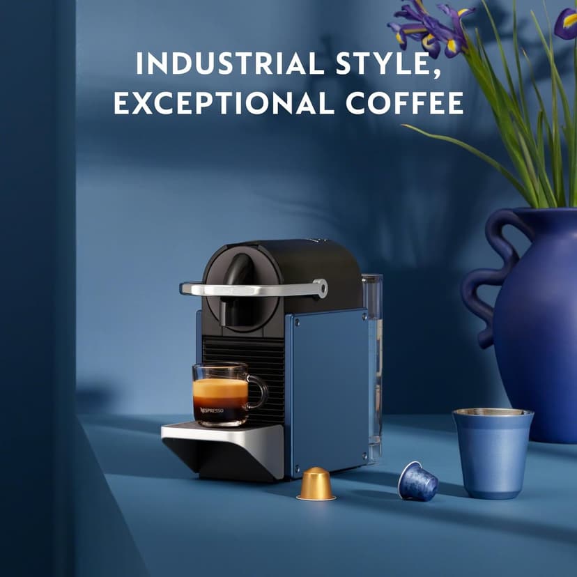 Nespresso Pixie Espresso Machine by De'Longhi, Dark Blue