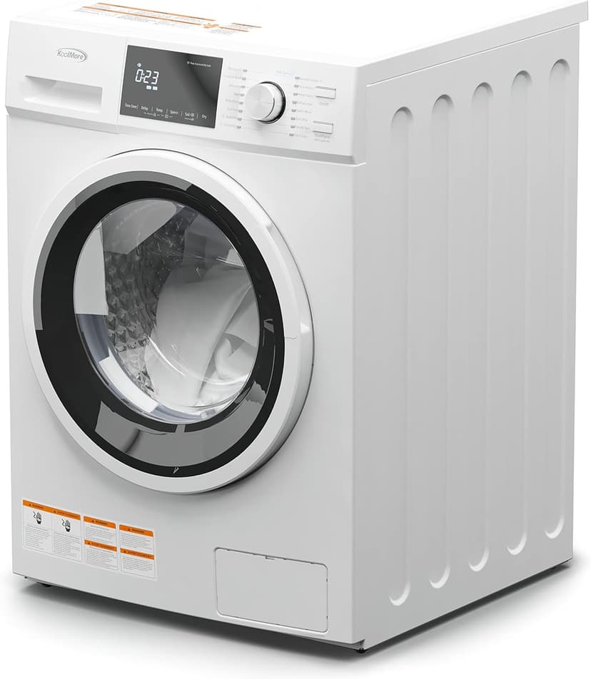 KoolMore 2-in-1 Front Load Washer and Dryer Combo for Apartment, Dorm, RV, and Small Home Laundry Washing and Drying, 16 Wash and 4 Dry Cycles, Compact Space Saver (White) [FLC-3CWH]