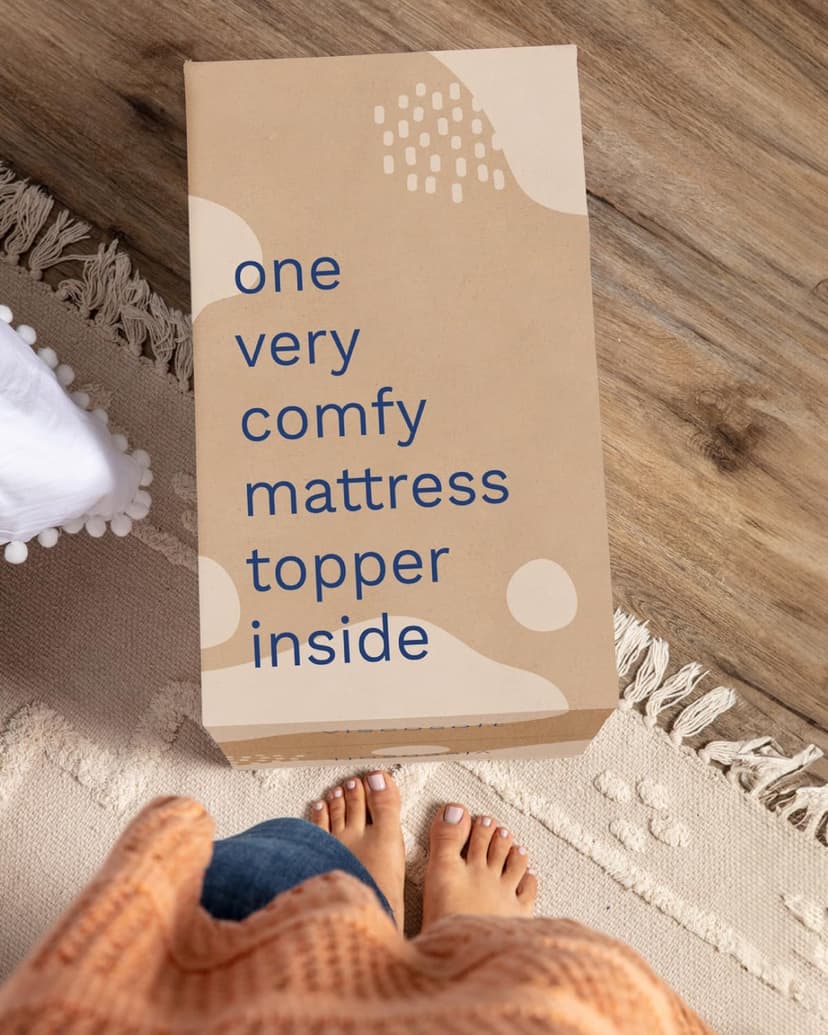 ViscoSoft 3 Inch Memory Foam Mattress Topper Queen - Select High Density Ventilated Mattress Pad - Premium Removable Rayon Cover