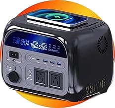 CTOLITY 500W Portable Power Station - 481Wh LiFePO4 Battery Backup, Lightweight 10 LB Solar Generator for Camping, Off-Grid Use, and Emergency Power Outages (AP300(231WH))