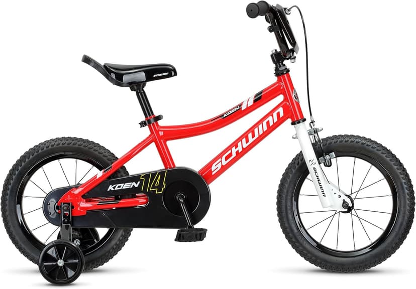 Schwinn Elm and Koen Bike or Balance Bike, 12-20 Inch Bike for Kids Ages 2-13, Black, Blue, Red, Teal, Pink or Purple, SmartStart Ergonomic Design, Adjustable Seat Grows with Child, Training Bicycle