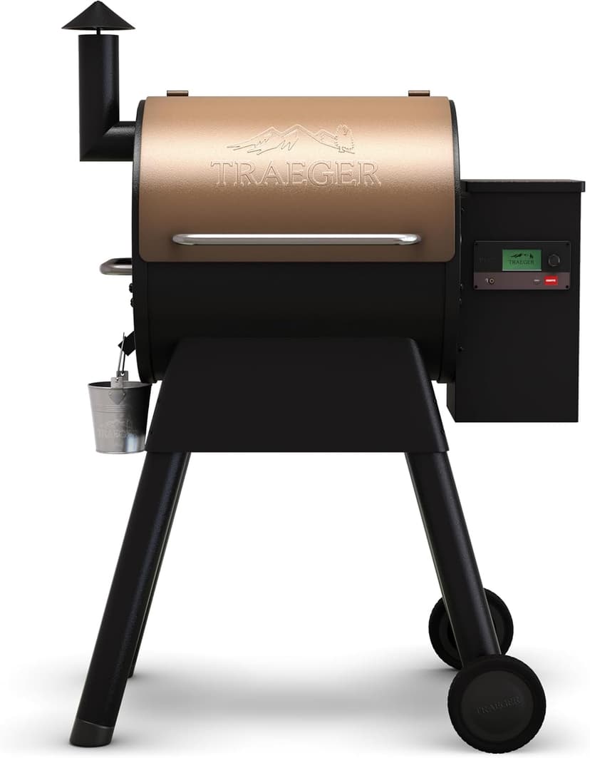 Traeger Grills Pro 575 Wood Pellet Smoker and Grill, WiFi and App Enabled Electric Smoker, 6-in-1 BBQ and Pellet Grill, 572 Square Inches of Grilling Area, 500 Degree Max Temperature, Bronze Finish