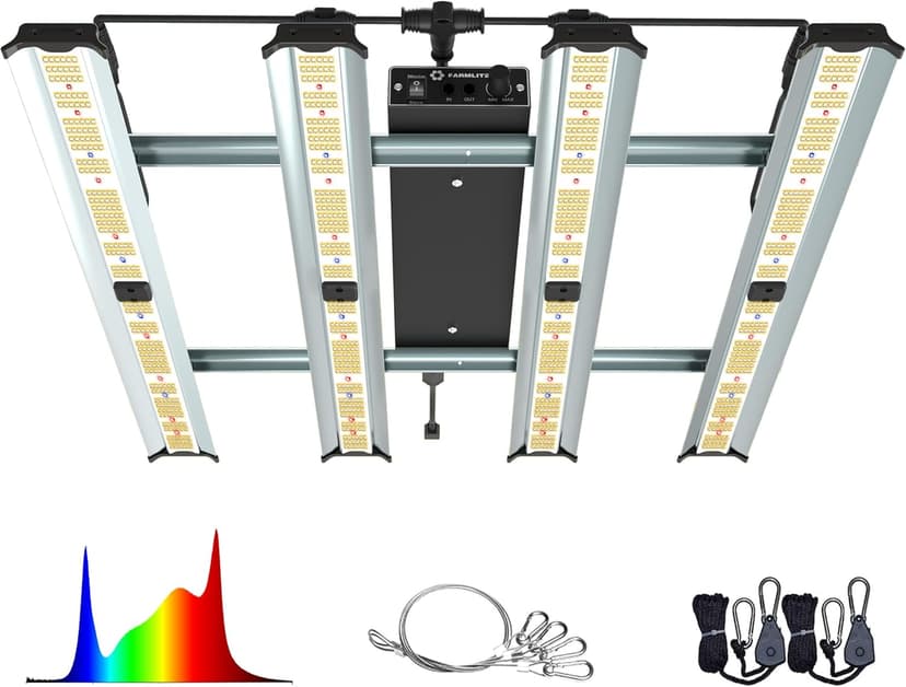 Grow Light LED Grow Lights for Indoor Plants Full Spectrum Growing Light Plant Hanging Growing Lamps Seedling Daisy Chain Dimmable Board 4x4ft Coverage (240watts)