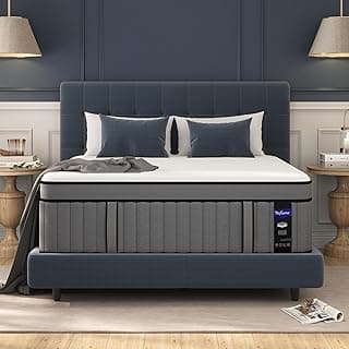 DIFAME King Size Mattress 14 Inch, Gel Memory Foam Hybrid Firm King Bed Mattress in a Box with Independent Pocket Spring, Pressure & Back Pain Relief, Edge Support, 100-Night Trial, CertiPUR-US