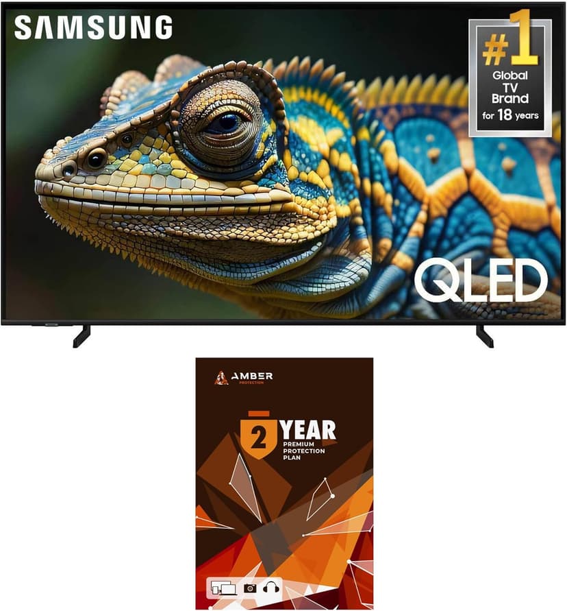 Samsung QN50Q60DAFXZA 50 Inch Q60D QLED 4K Smart TV with Quantum HDR and 2 Year Amber Protection Plan (2024)