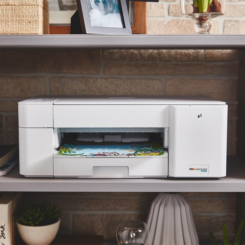 Brother MFC-J1205W INKvestment -Tank Wireless Multi-Function Color Inkjet Printer with Up to 1-Year in Box, Works with Alexa