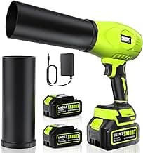 Leaf Blower Cordless with Battery and Charger, 500,000 RPM, Extended Nozzle, Lightweight Handheld Design, Turbo Jet Blower for Patio Cleaning,car Blowing Water, Lawn Care, Blowing Leaves and Dust