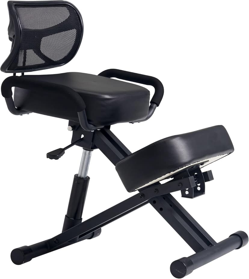 Master Massage Ergonomic Kneeling Chair with Back Support for Office -Posture Chair with Angled Seat and Backrest for Home and Office-Posture Correction Stool-Improve Your Posture