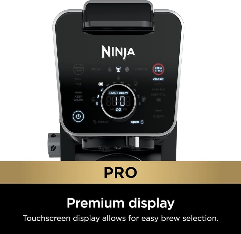 Ninja Drip Coffee Maker With K Cup Combo, DualBrew Pro Specialty Coffee System, Coffee Machine Compatible with K-Cup Pods, 12 Cup Single Serve Coffee Makers with Paper Filter, CFP301