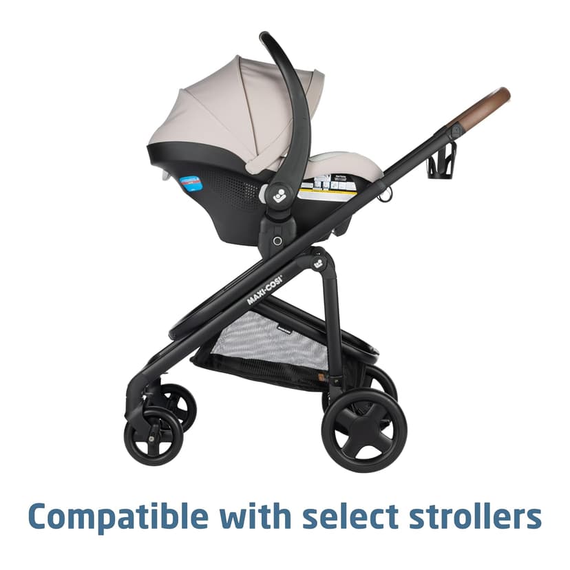 Maxi-Cosi Mico Luxe Infant Car Seat with Base, Rear Facing Car Seat for Babies, Baby Carseat 4-30 lbs, Baby Car Seats, Infant Car Seats, New Hope Tan