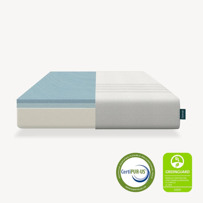 Leesa Twin Size Kids Mattress, Medium Firm Firmness, Soothing Foam and Responsive Memory Foam, 7.5", CertiPUR-US Certified, 100-Night Trial